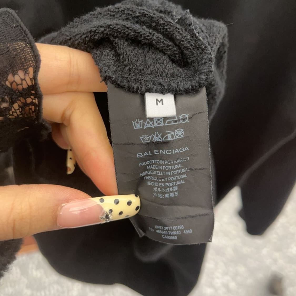 발렌시아가 스트릿 힙합 캐주얼 시크 웨이브로고 후드티 M C09632 상품이미지6