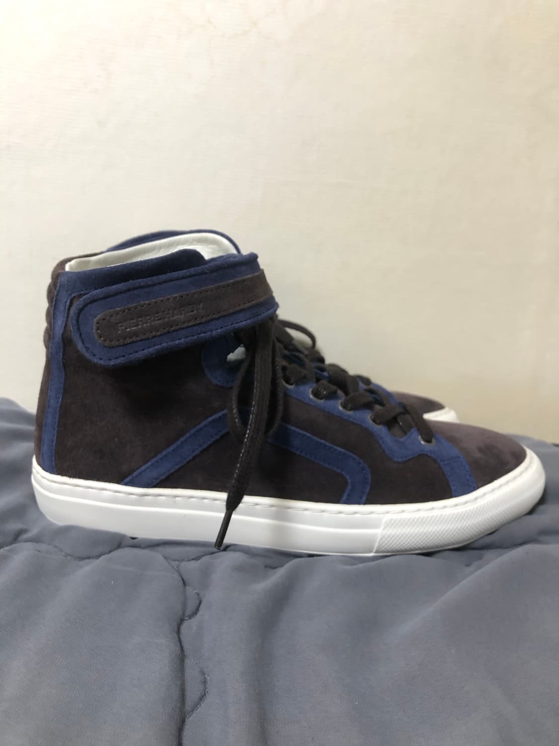 피에르하디 콜로라마 벨크로 하이탑 브라운 블루 39 상품이미지3