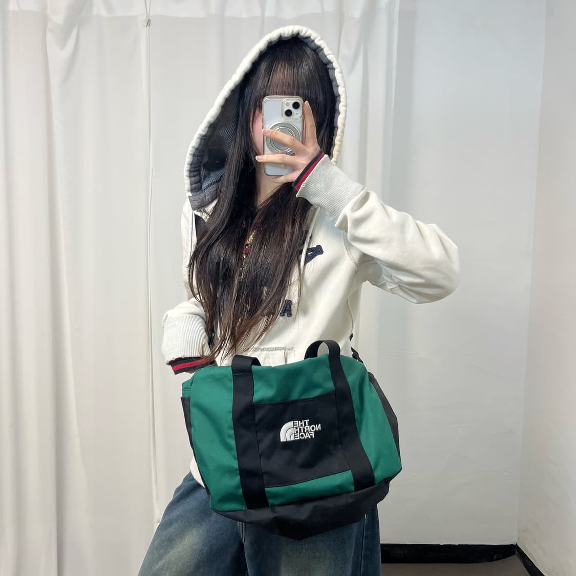 The North Face Green Cross Bag 상품이미지1