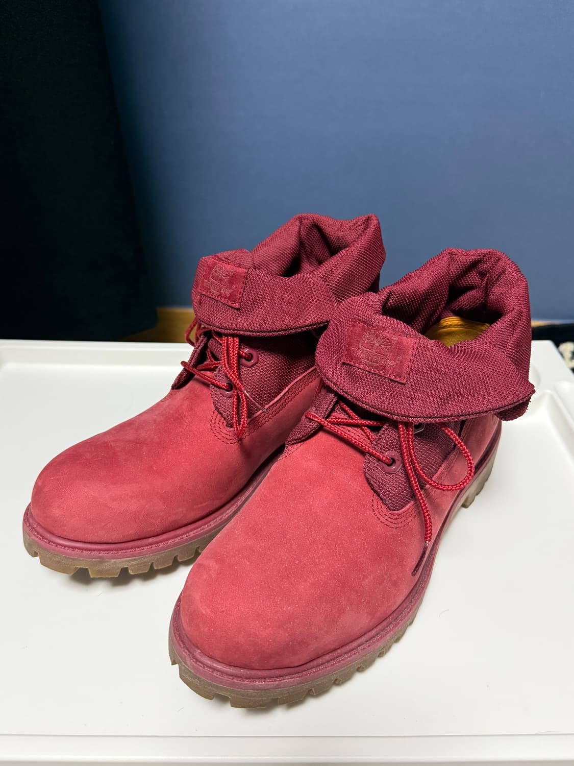 팀버랜드 롤탑 부츠 버건디 상품이미지3