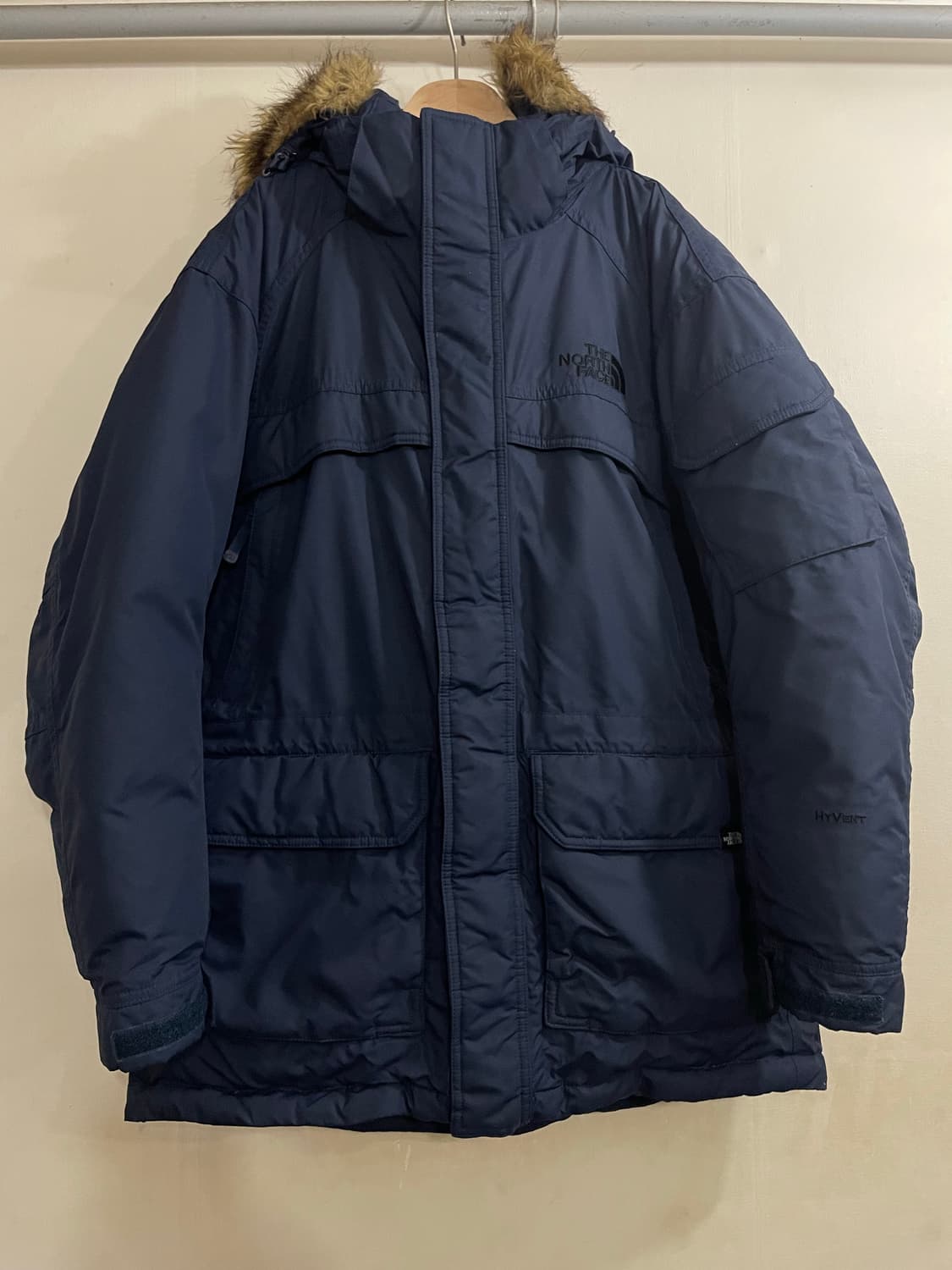 노스페이스 하이벤트 구스다운 패딩 파카 네이비 상품이미지2