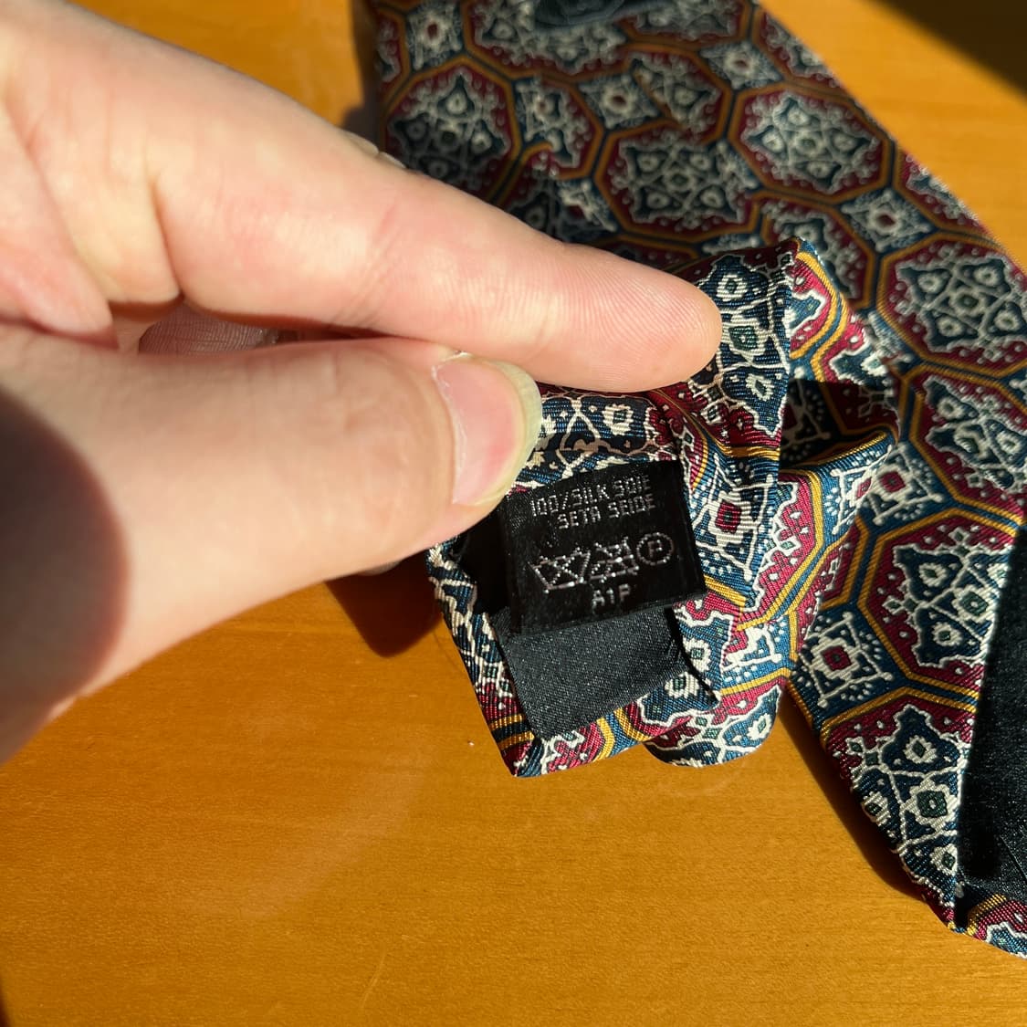 90s 던힐 이태리 메이드 메달리온 넥타이 영국 메이드 상품이미지4