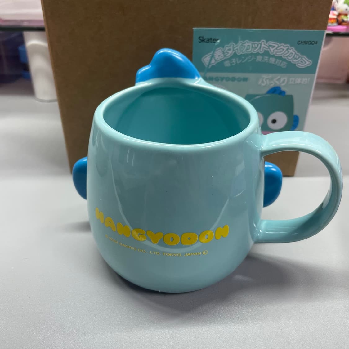 산리오 한교동 입체 도자기 컵 머그잔 스케이터 390ml 상품이미지4