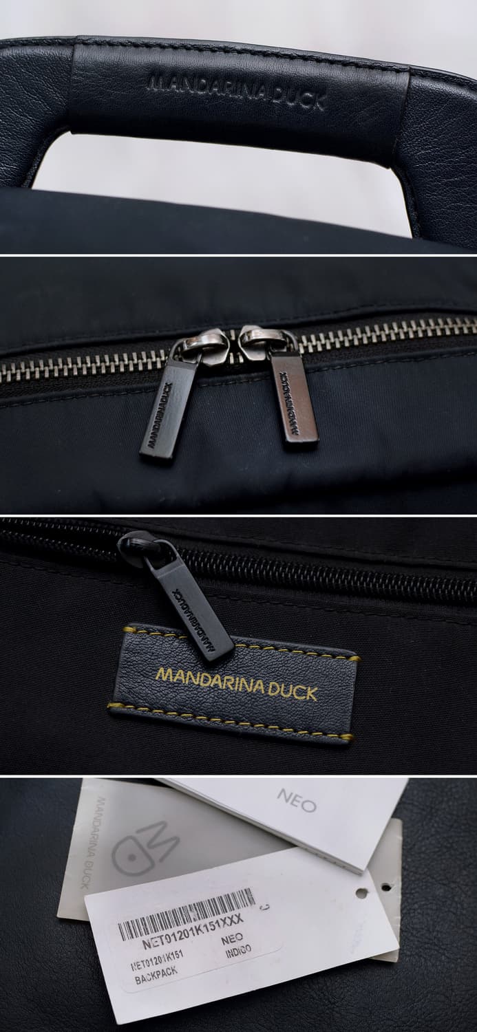 만다리나덕 네오 (NEO) 풀그레인 레더 캔버스 백팩 상품이미지10