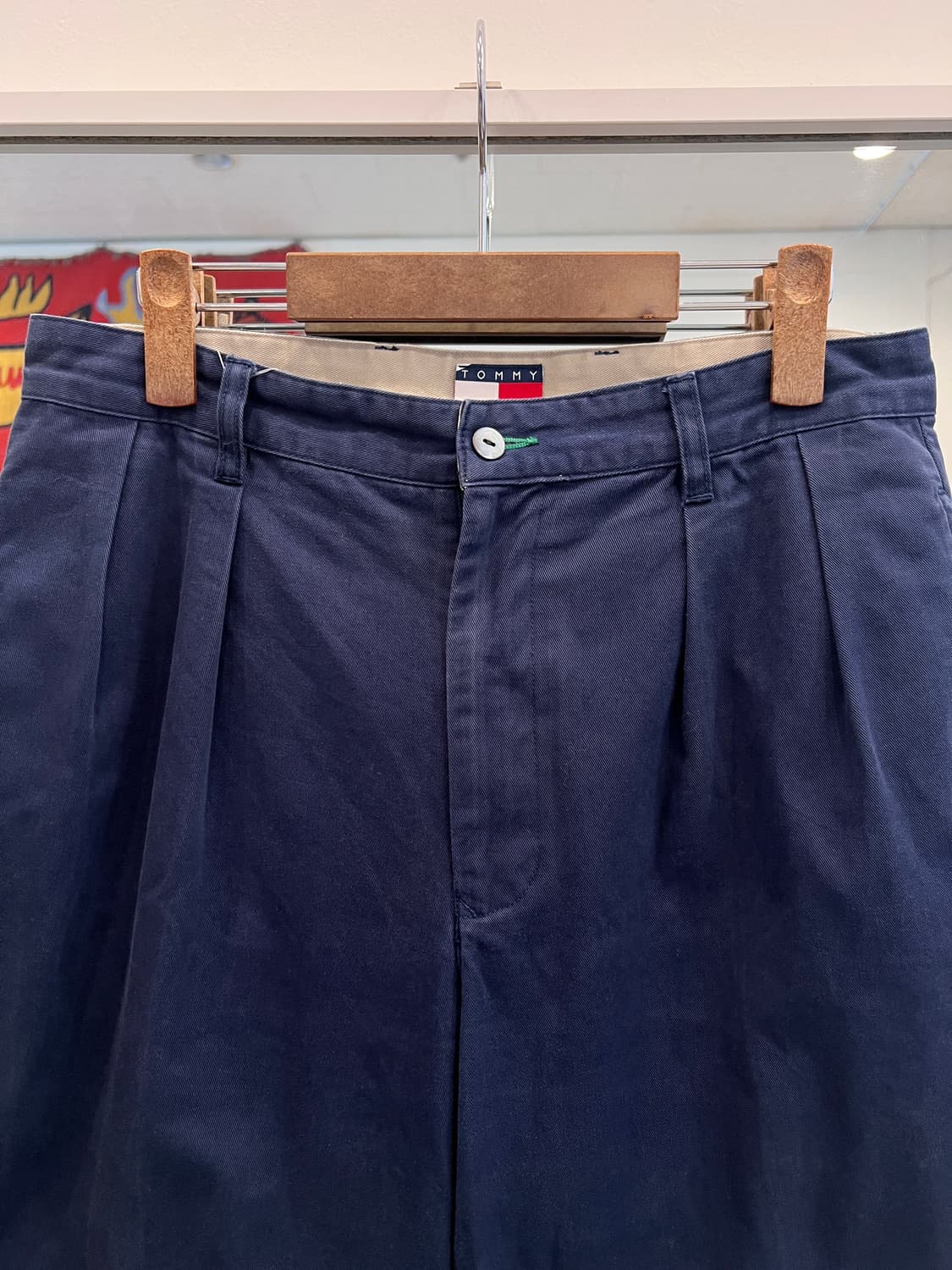 90s Tommy Hilfiger 타미힐피거 투턱 치노 팬츠 (32) 상품이미지3