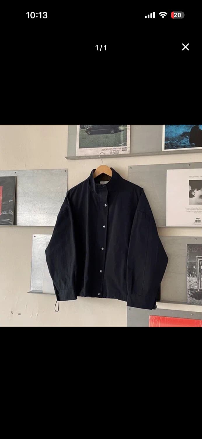 바온 텐닛 투웨이 배색 야상 자켓 네이비 상품이미지4