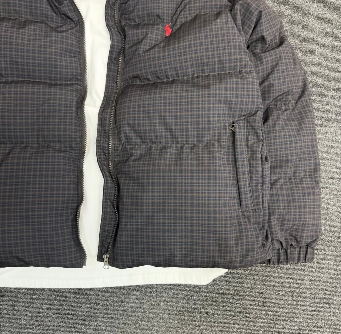 폴로 블랙 집업패딩 상품이미지3