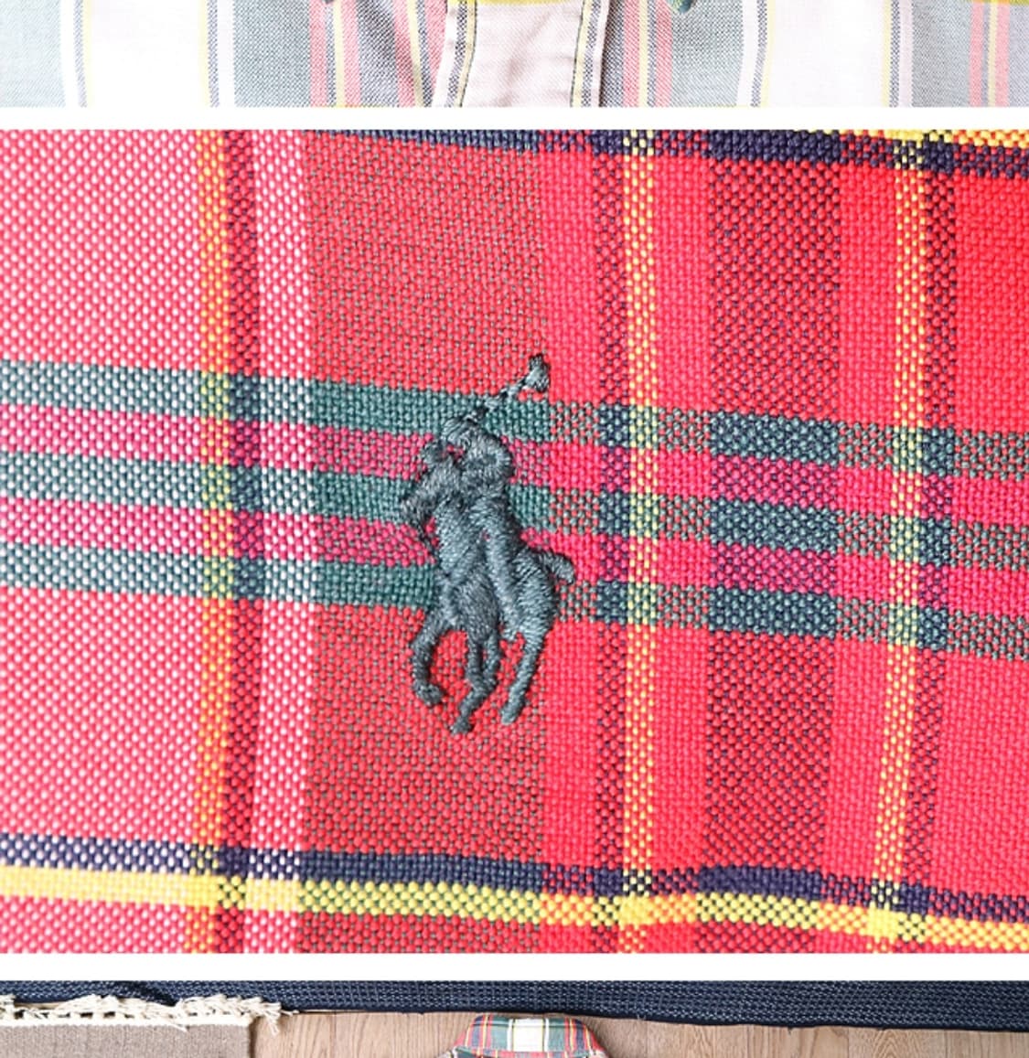 90S polo 폴로 랄프로렌 코튼100% 빈티지 체크남방 상품이미지4