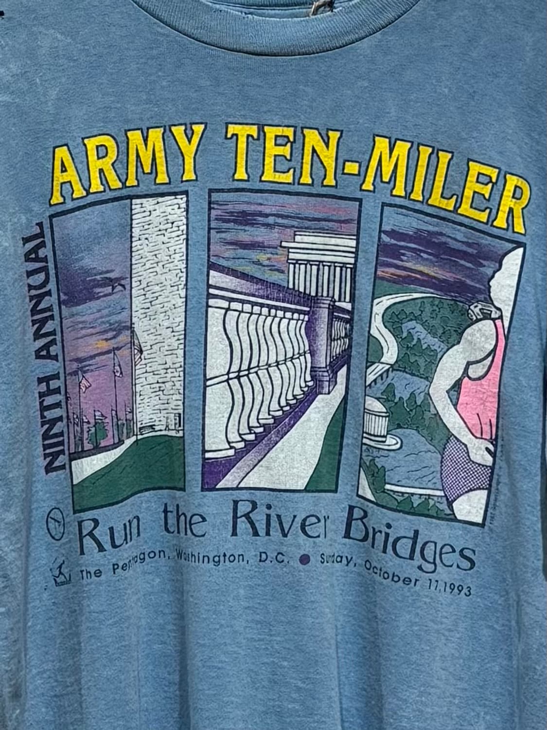 1993’s 아미 텐밀러 마라톤 기념 티셔츠 상품이미지2