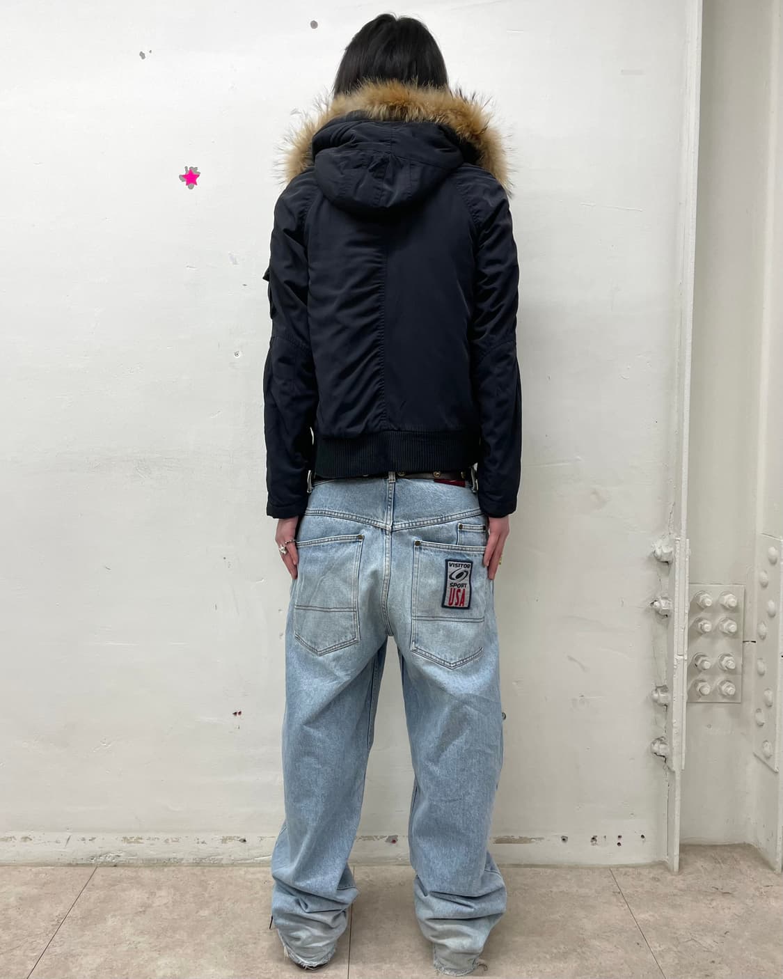 Big Hoodie Black Cropped Padded Jacket  상품이미지6