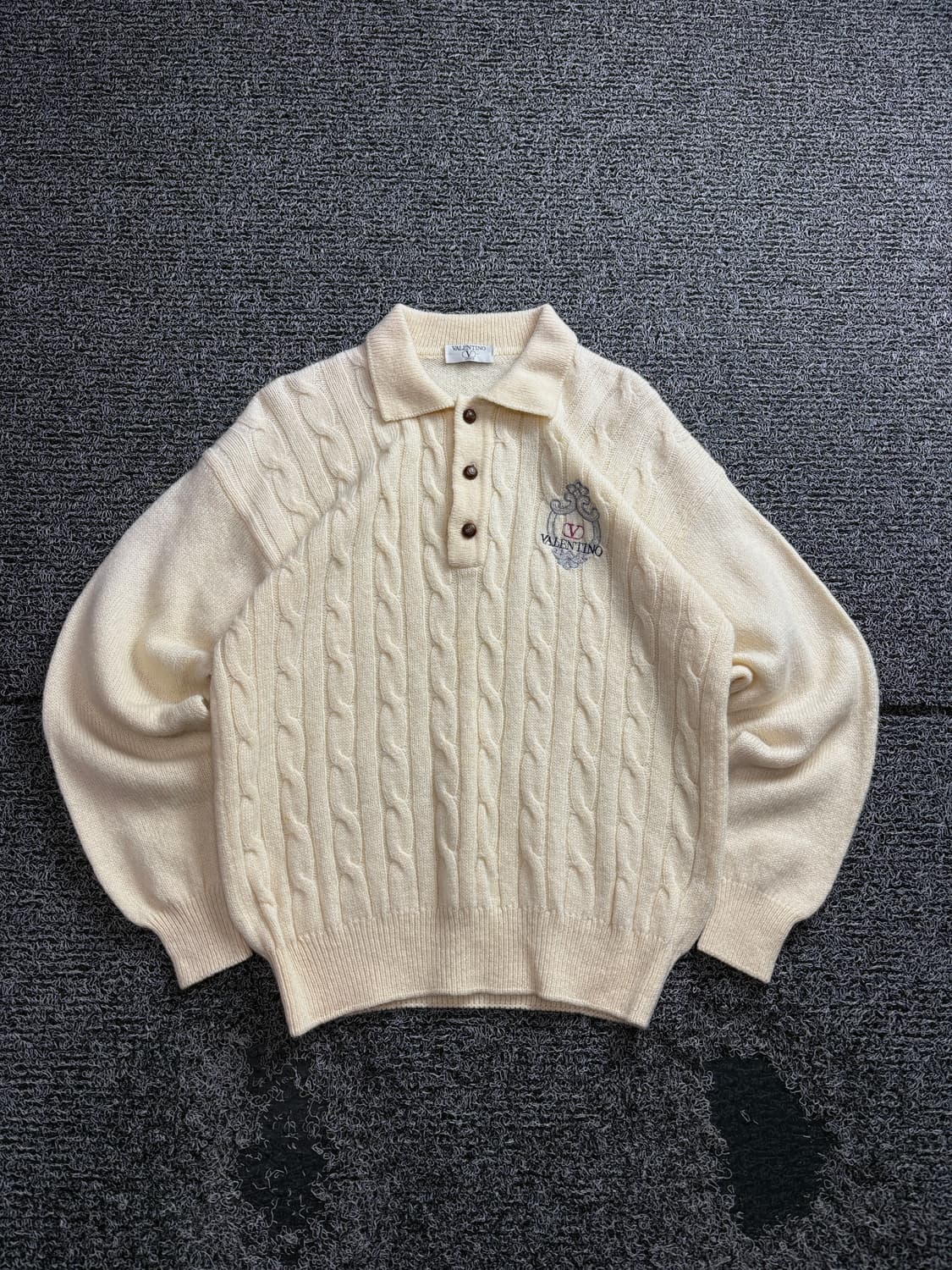 90s 발렌티노 아카이브 케이블 카라넥 니트 3325 상품이미지2