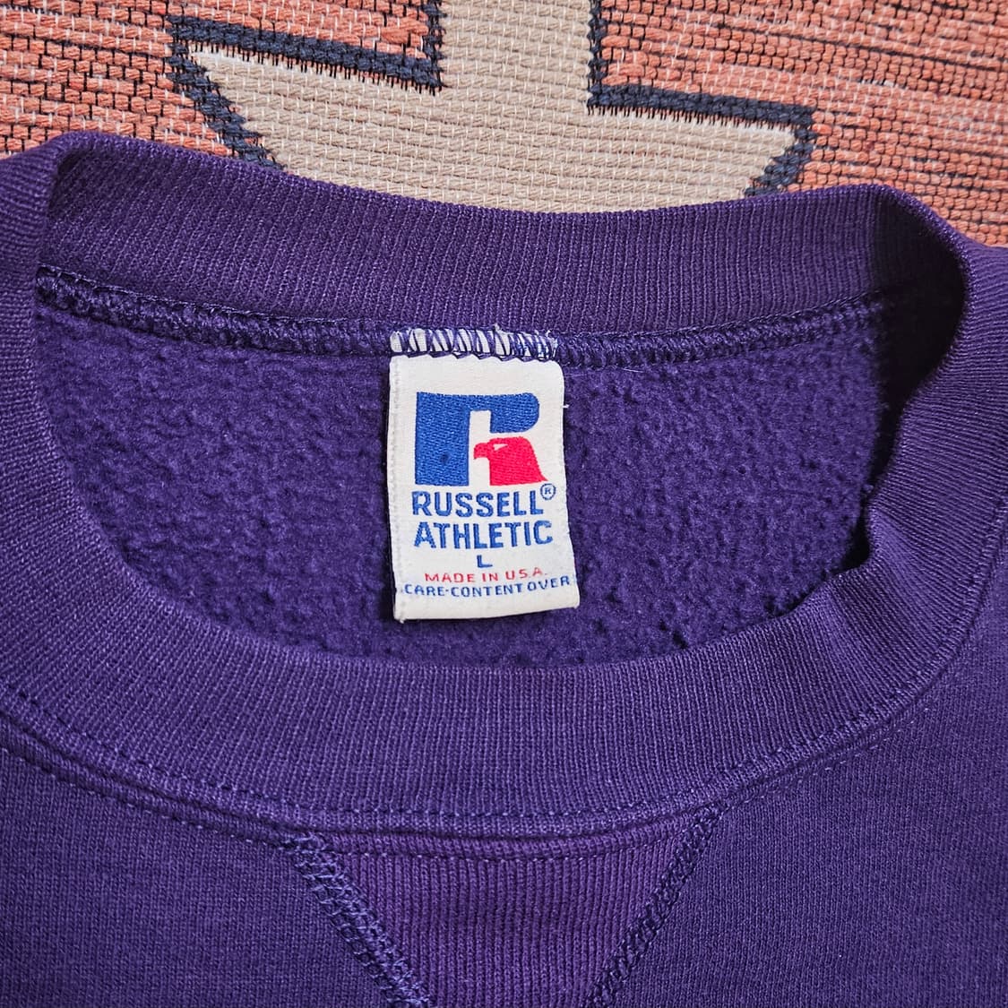 90s 러셀 무지 스웻 / USA 상품이미지2