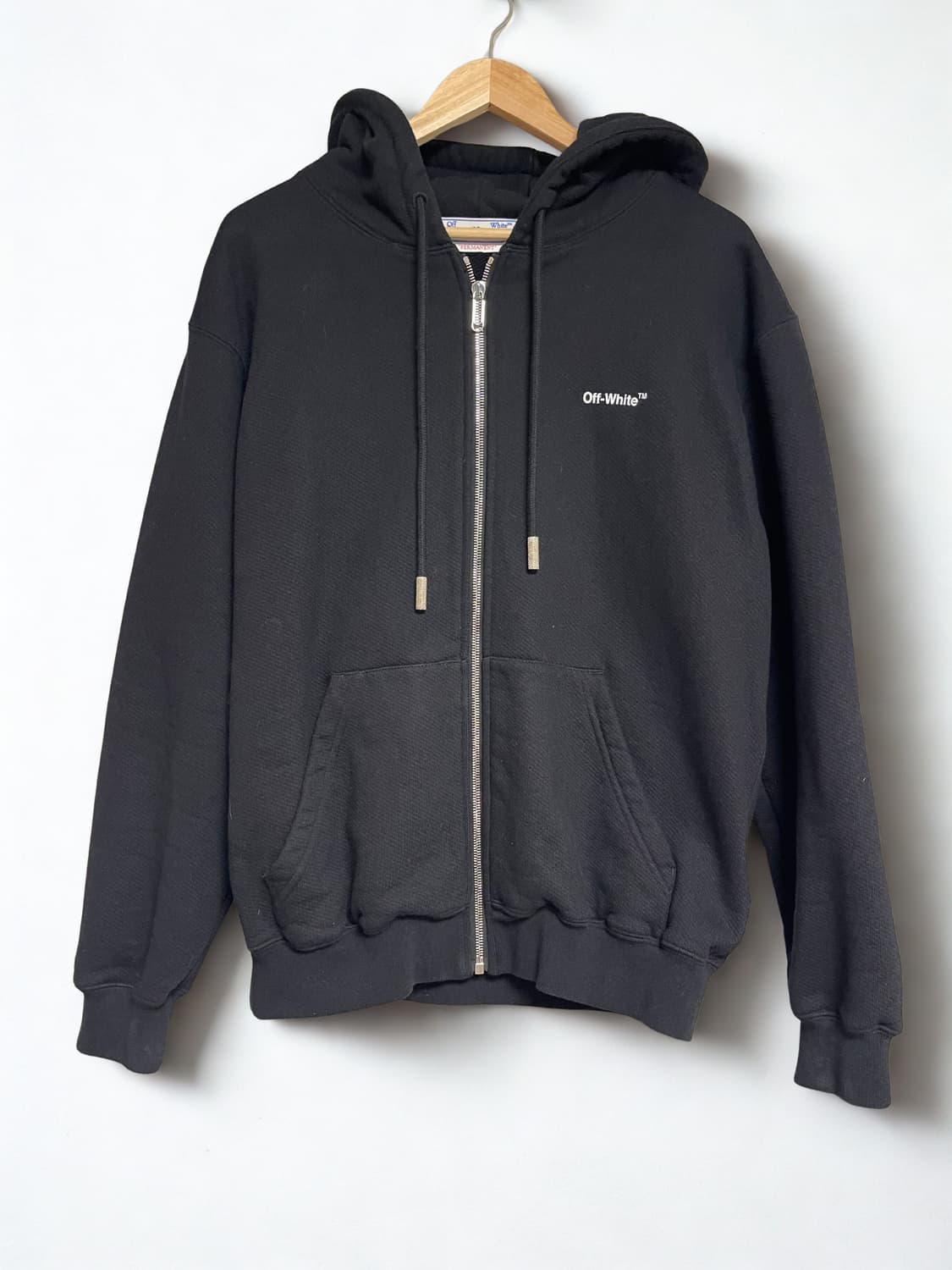 Off-White 블랙 후드 집업 M 상품이미지1