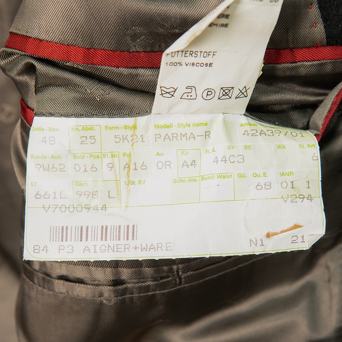 [98] 90s AIGNER 아이그너 로로피아나 캐시미어 블레이져 블랙 상품이미지10