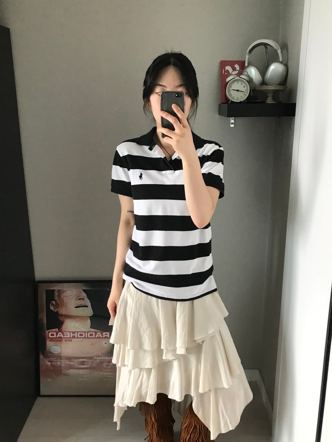 폴로 랄프로렌 포니로고 스트라이프 카라티 상품이미지2