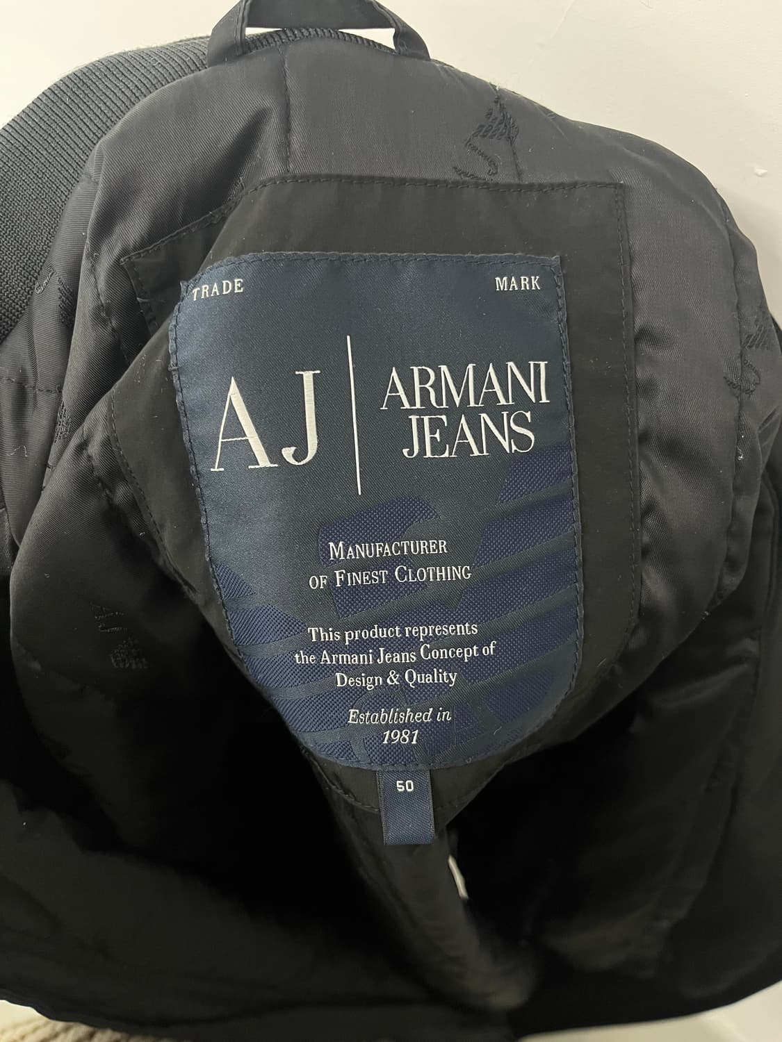 아르마니 익스체인지 블랙 봄버 자켓 남L 상품이미지6