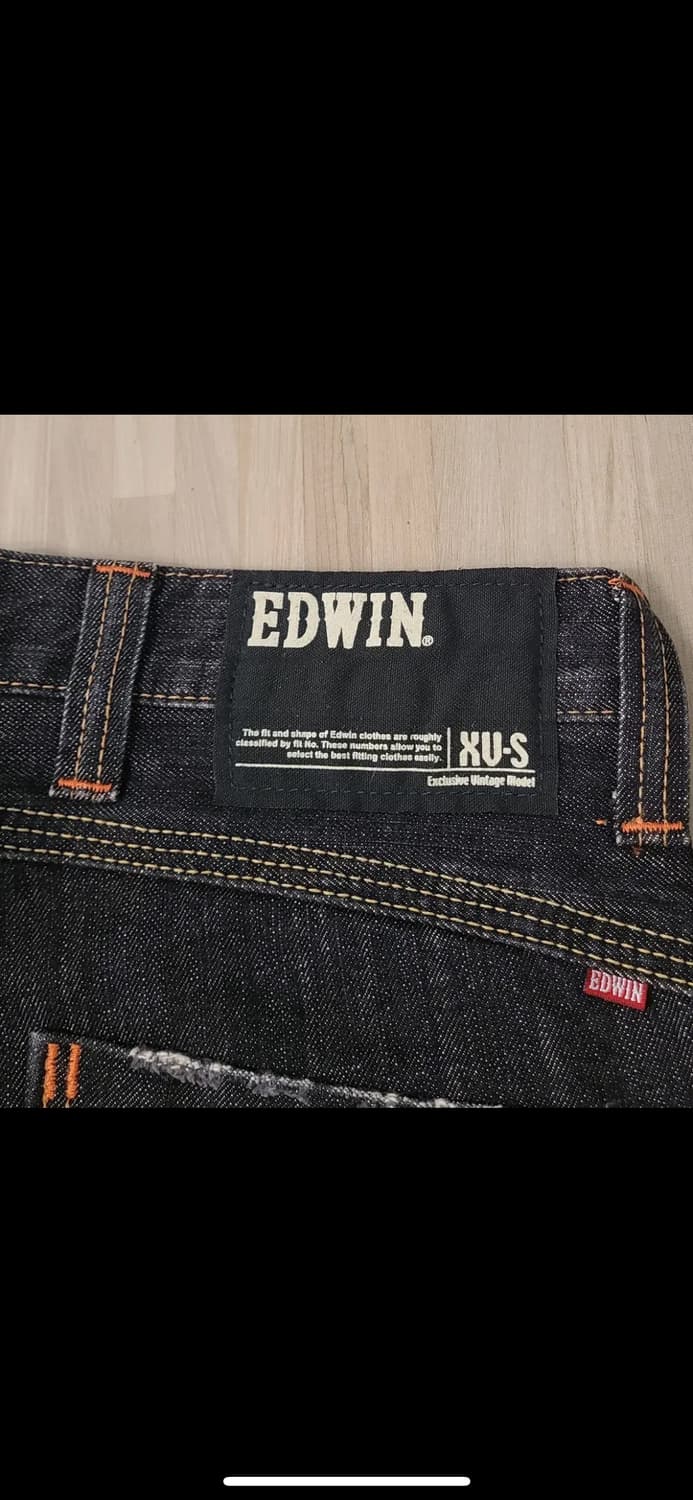 에드윈 흑청 데님 팬츠 상품이미지3