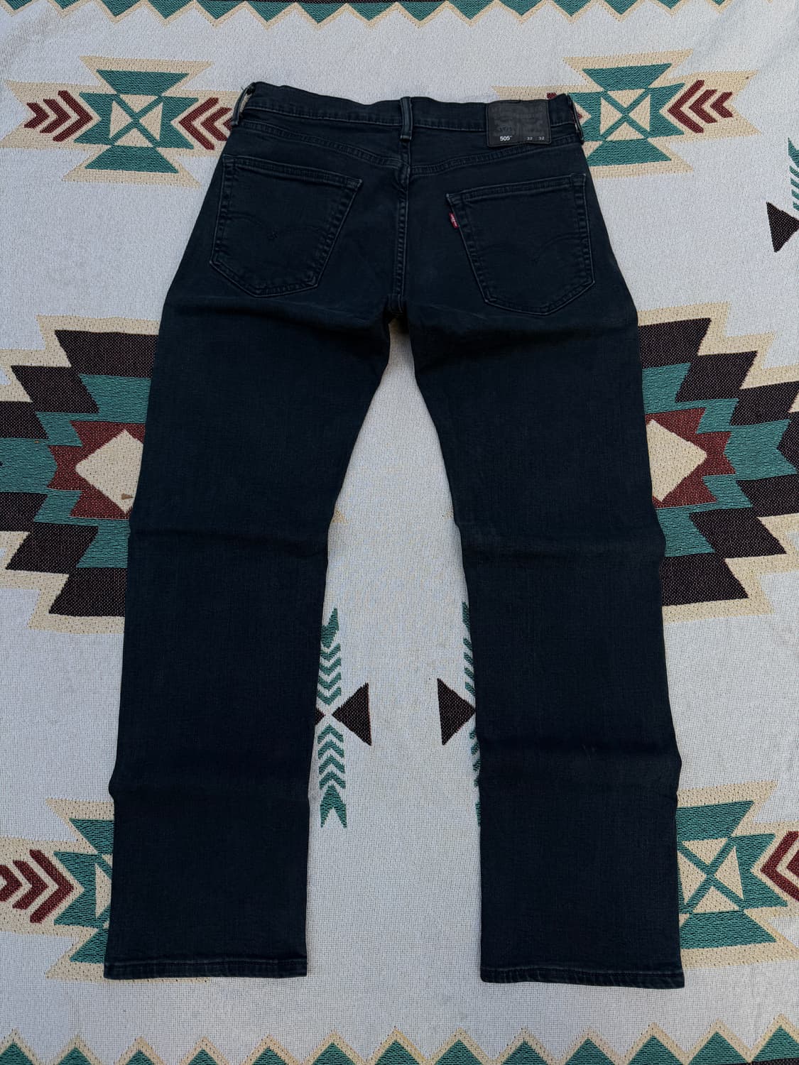 리바이스 505 흑청 32/32지퍼플라이 상품이미지8