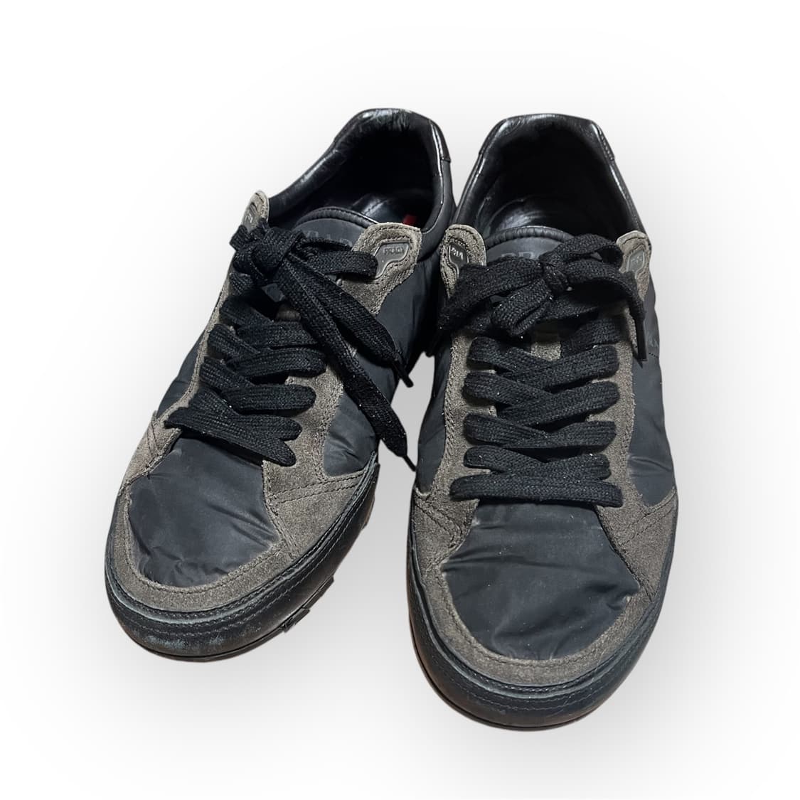 [270] 프라다 스포츠  카키 레더 나일론 스니커즈 상품이미지1