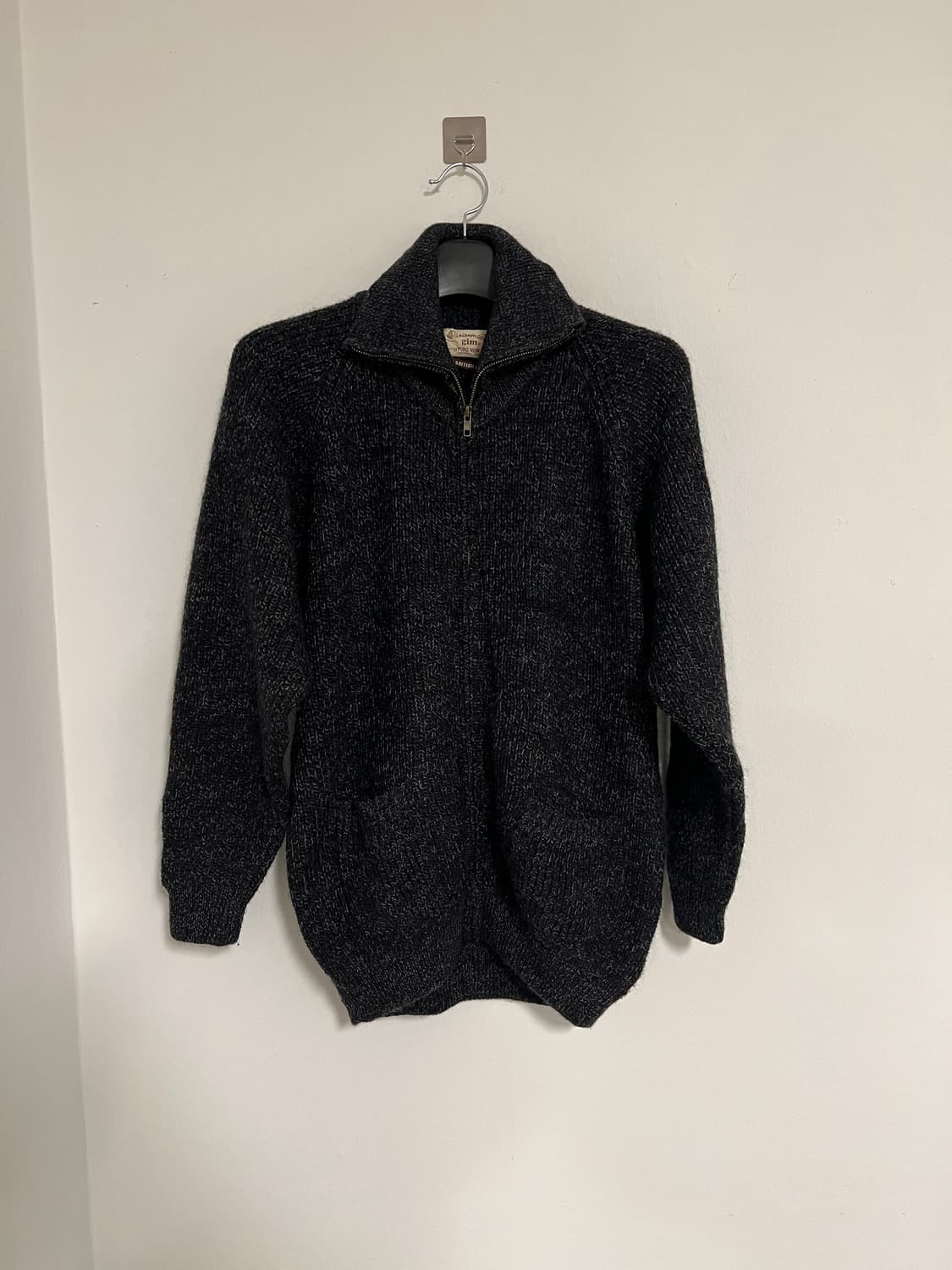 gim 브리티시 울 하프집 하이넥 집업 니트 상품이미지3