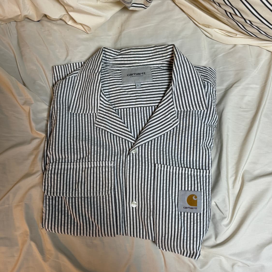 칼하트 스트라이프 셔츠(L) 상품이미지1