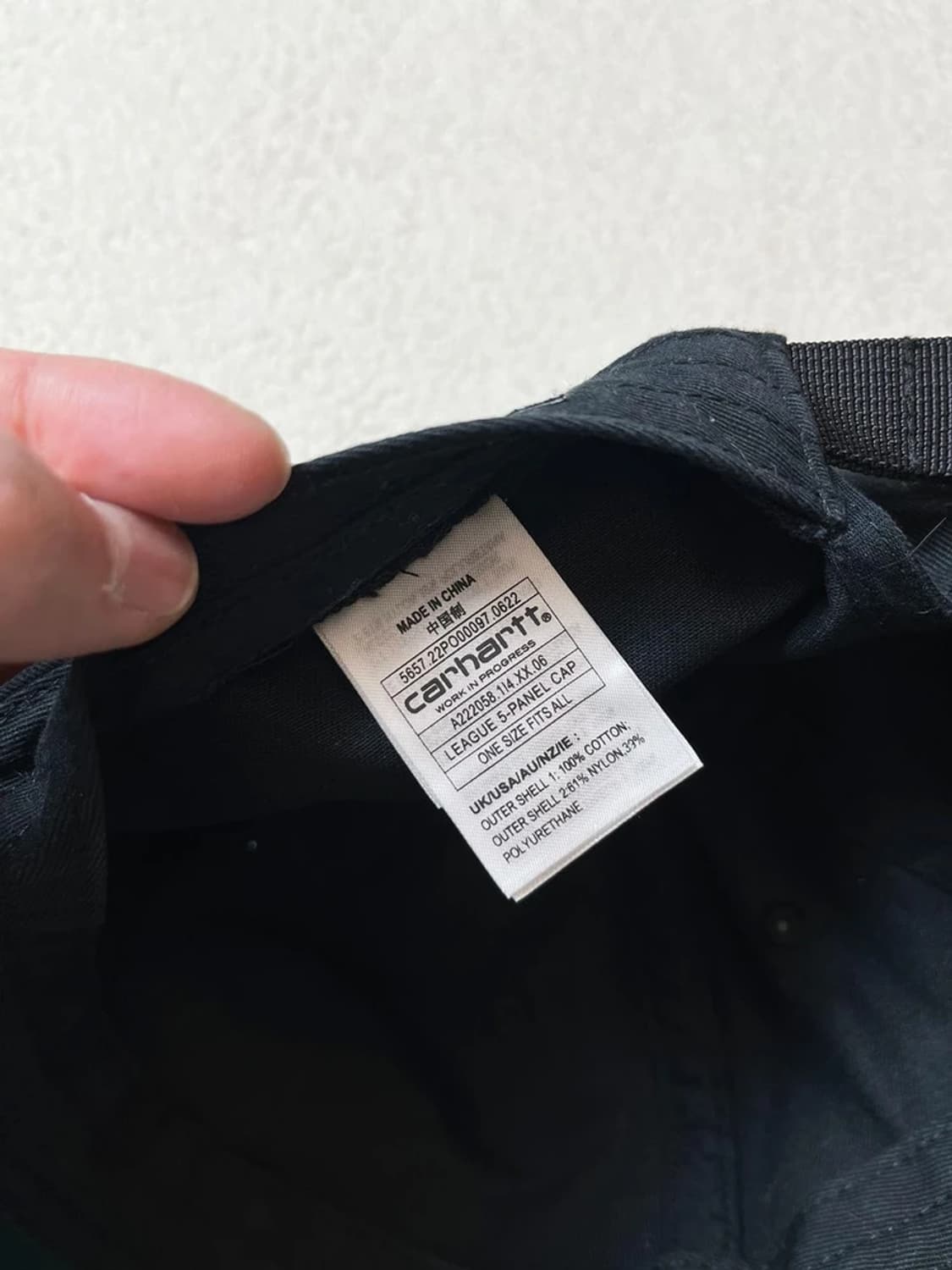 칼하트 윕 22FW 캔버스 배색 캡 A1774 상품이미지8