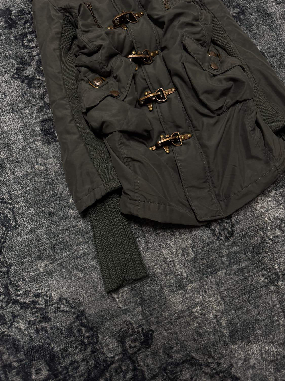 Sly 00s archive fur military long jacket 상품이미지4