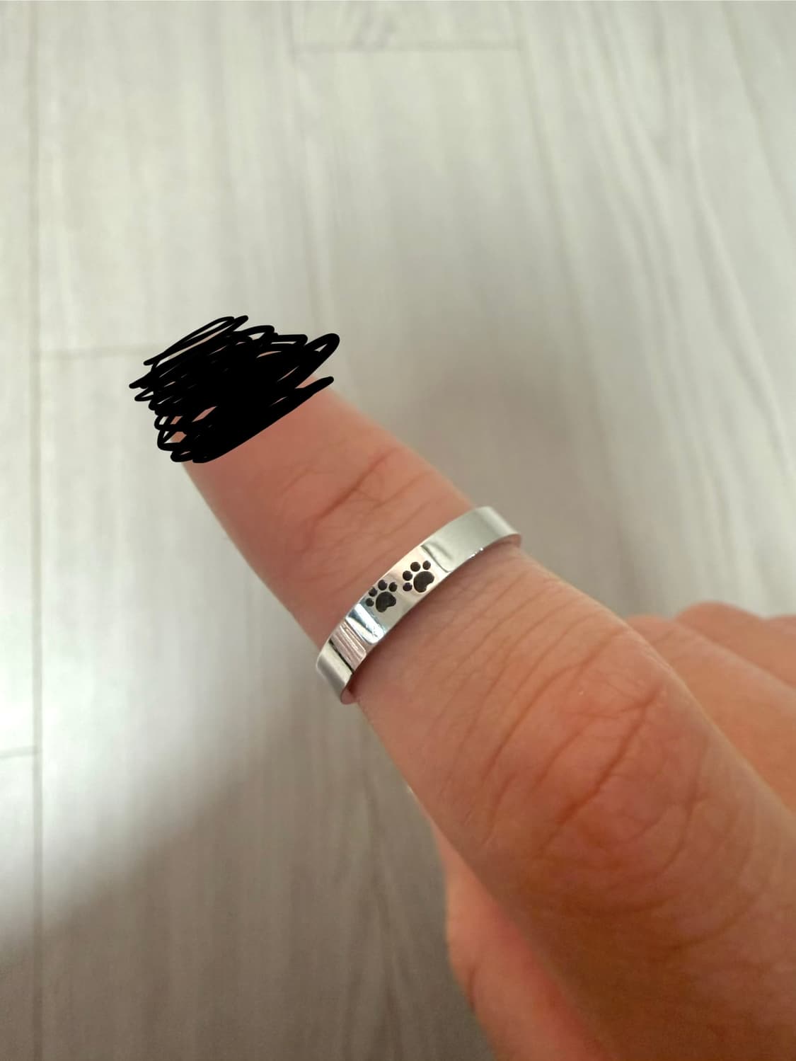 강아지 발자국 반지 상품이미지2