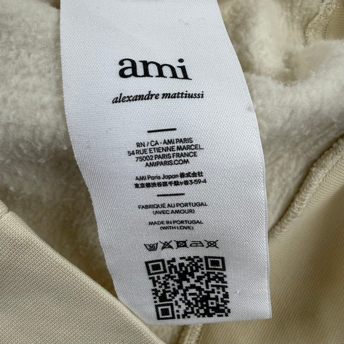 아미 스몰로고 기모 맨투맨 xs 상품이미지3