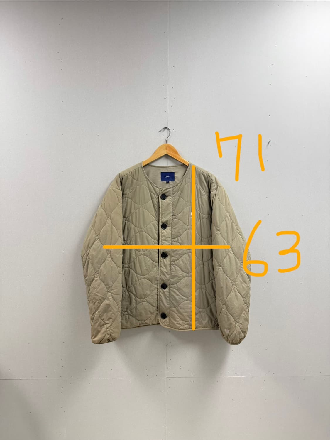 남성 XL / 예일 퀄팅 경량패딩 베이지 상품이미지2