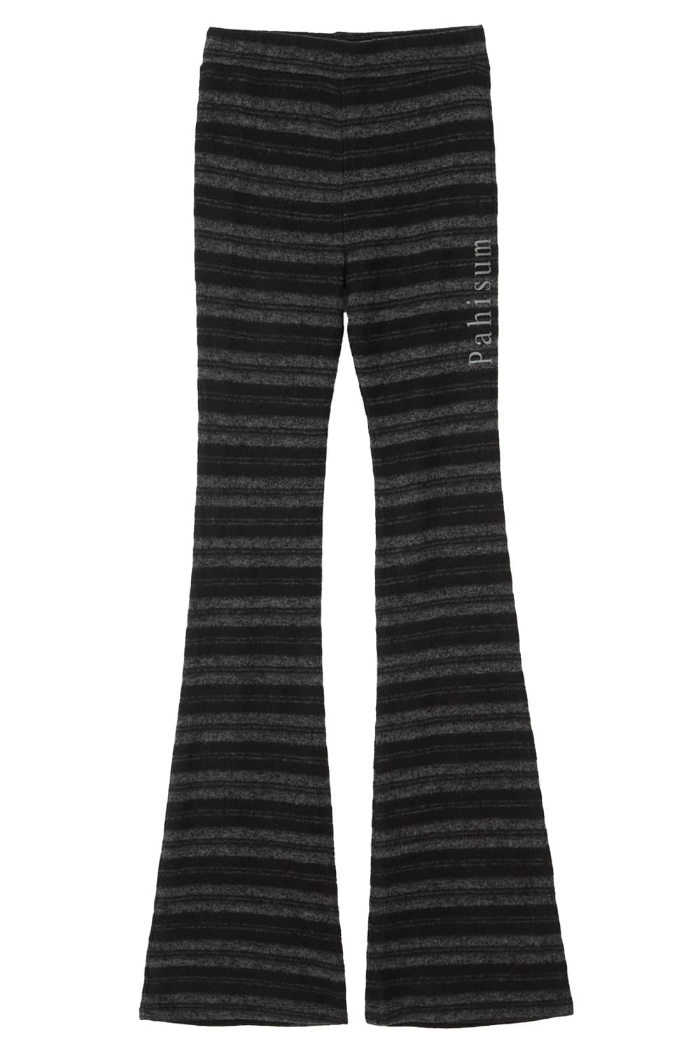 파히섬 부츠컷 STRIPE SLIM BANDING PANTS BLACK 상품이미지1