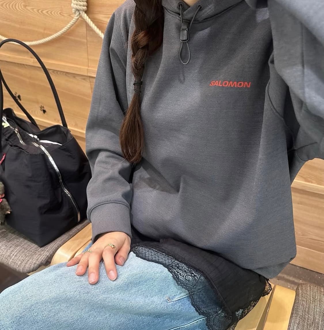 [새 상품] 살로몬 프라이머리 남녀공용 후디 m 상품이미지2