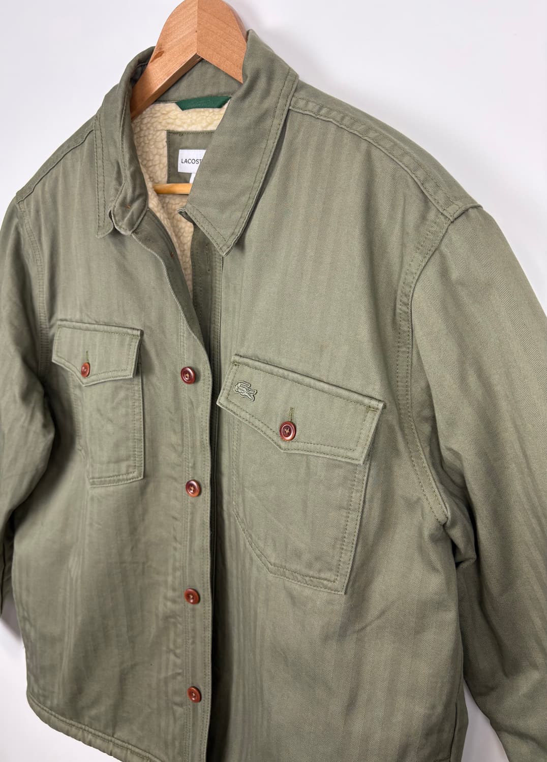 라코스테 오리지널 양털 데님 트러커 자켓 상품이미지2