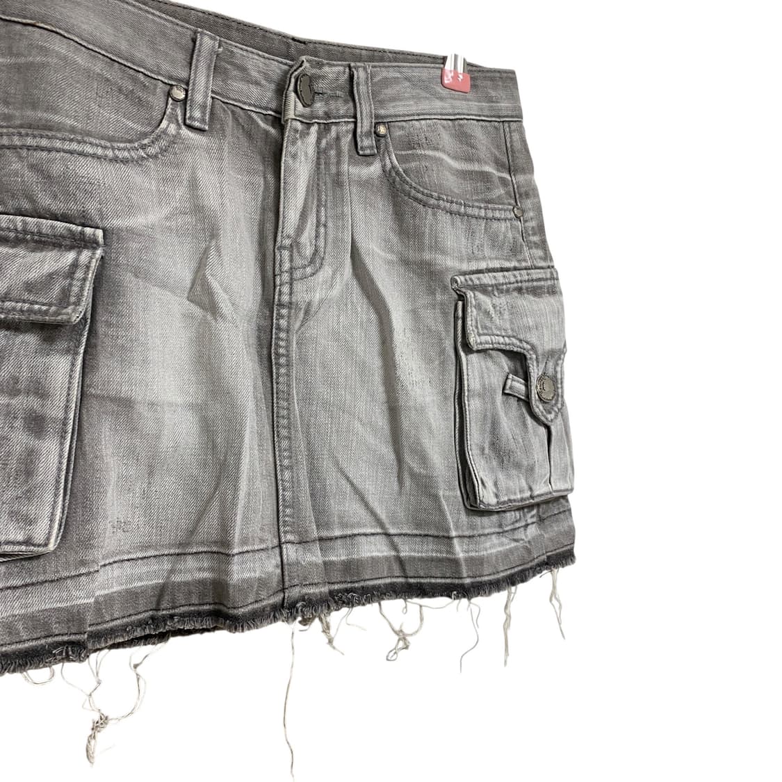 Gray washing western cargo skirt 상품이미지3