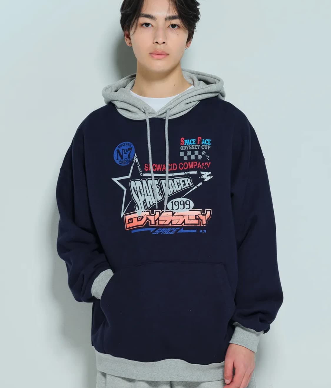 믹스드 레이서 후드티 상품이미지1