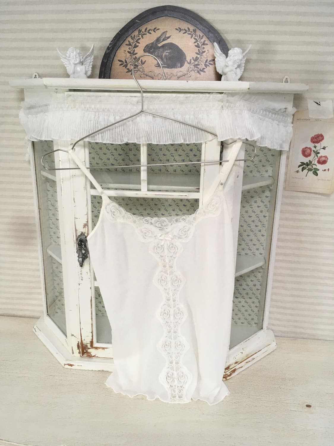 Set) 빈티지 레이스 펀칭 가디건 + 레이스 슬리브리스 상품이미지5