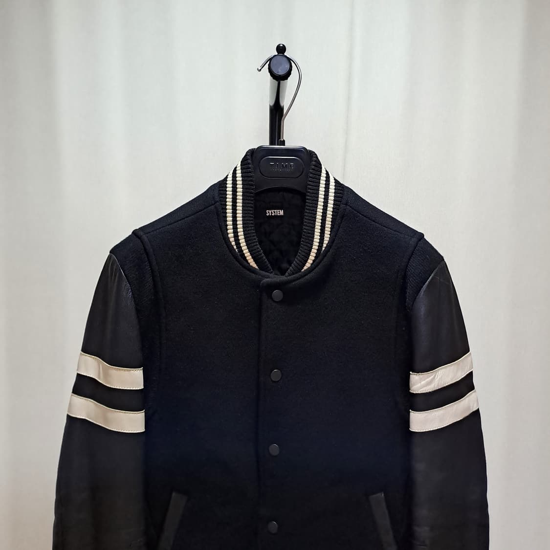 (택포) 시스템옴므 캐시미어 혼용 양가죽 바시티자켓 100 A771 상품이미지2