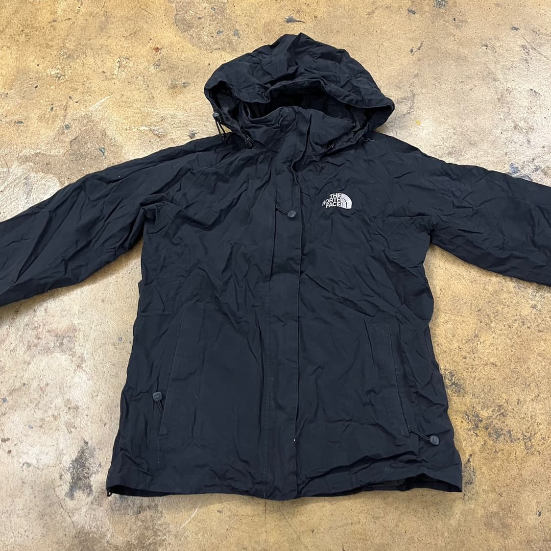 [정품/L] 노스페이스 블랙 바람막이 후드 자켓 b16 상품이미지3