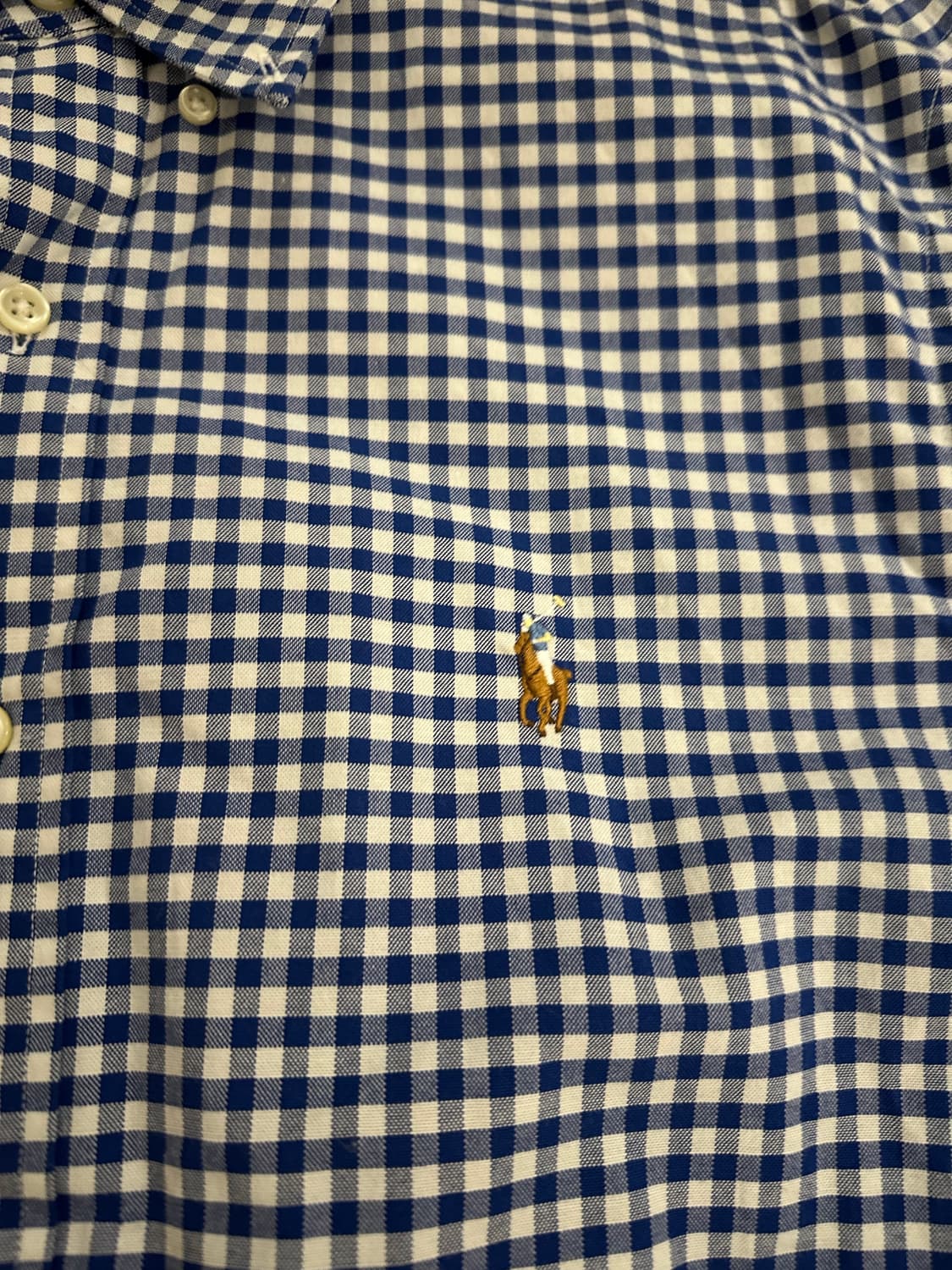 폴로 슬림핏 체크 셔츠 L 상품이미지2