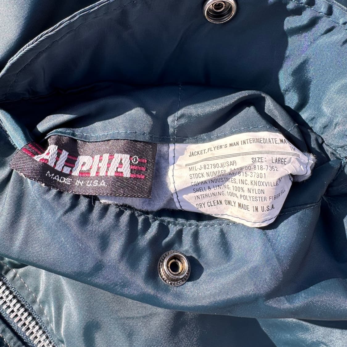 [L] 90s 알파인더스트리 Ma-1 항공점퍼 상품이미지9