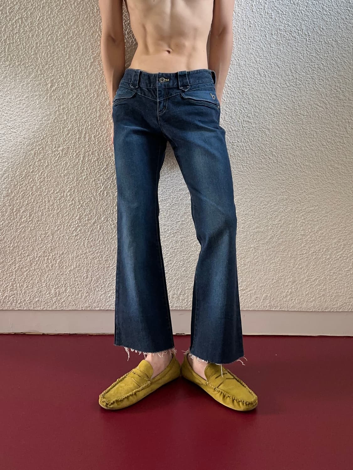 Calvin Klein Jeans 워시드 플레어 진 상품이미지1