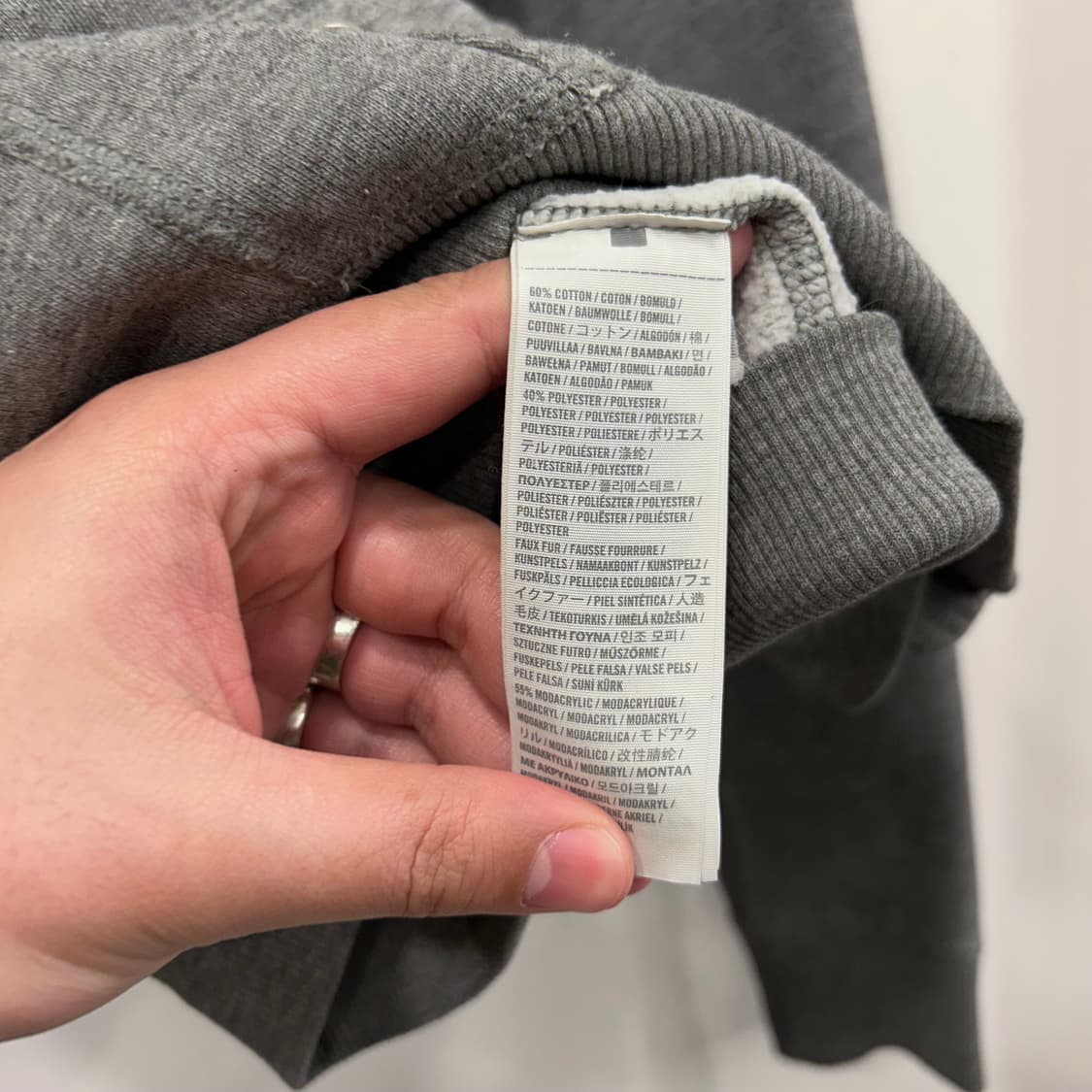 아베크롬비 앤 피치 울프죠 코튼 크롭 후드집업 상품이미지4