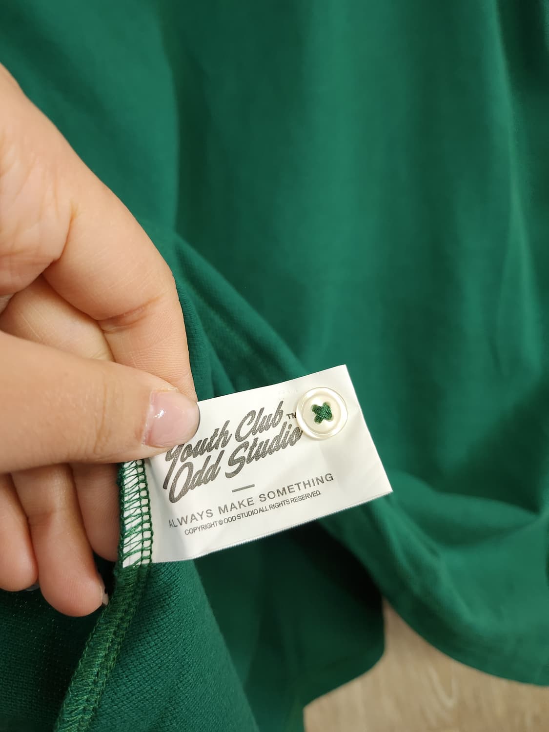 1050) 오드스튜디오 ODSD 곰돌이자수 PK 반팔 상품이미지4