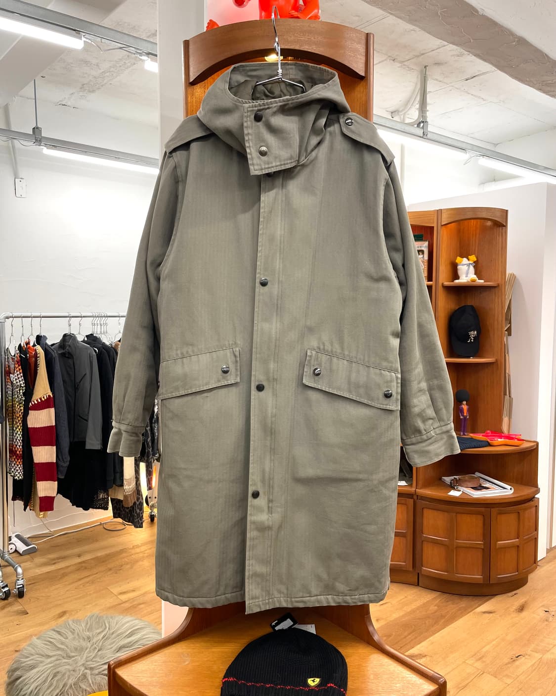 [M] APC 아페쎄 밀리터리 후드 코트 상품이미지2