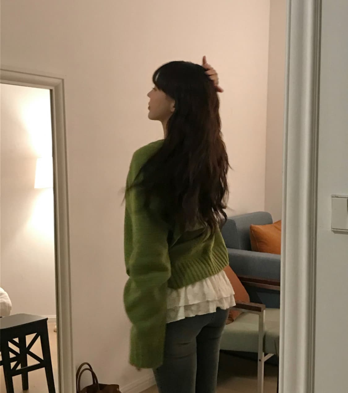 클라우드이모션 마이크로 레이어드 레이스 벨트 스커트  상품이미지2