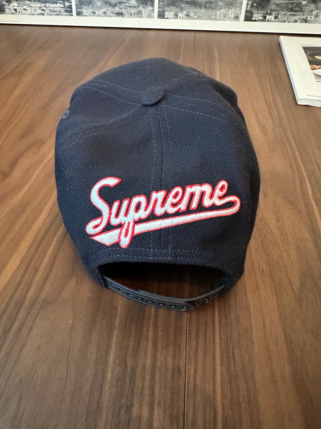 슈프림 월드 페이머스 S 로고 6-패널 네이비 - 25SS  상품이미지4