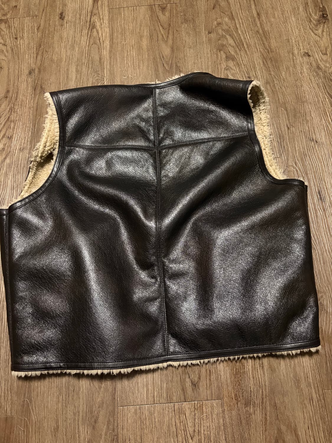 쿠어 페이크 시어링 베스트 xl 상품이미지3