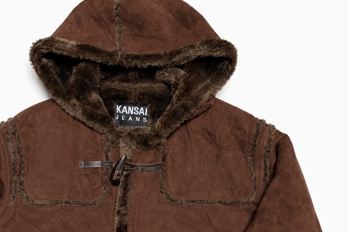 JPN 90s~00s 일본 빈티지 간사이 야마모토 진스 브라운 퍼 무스탕 상품이미지4