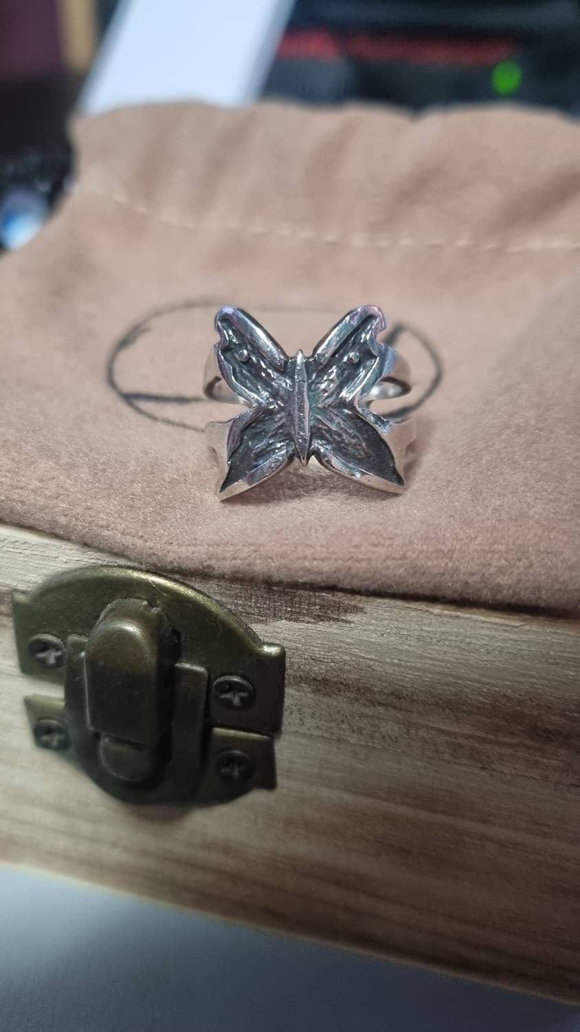 바호스튜디오 sharp butterfly ring 실버925 반지 16호 상품이미지3