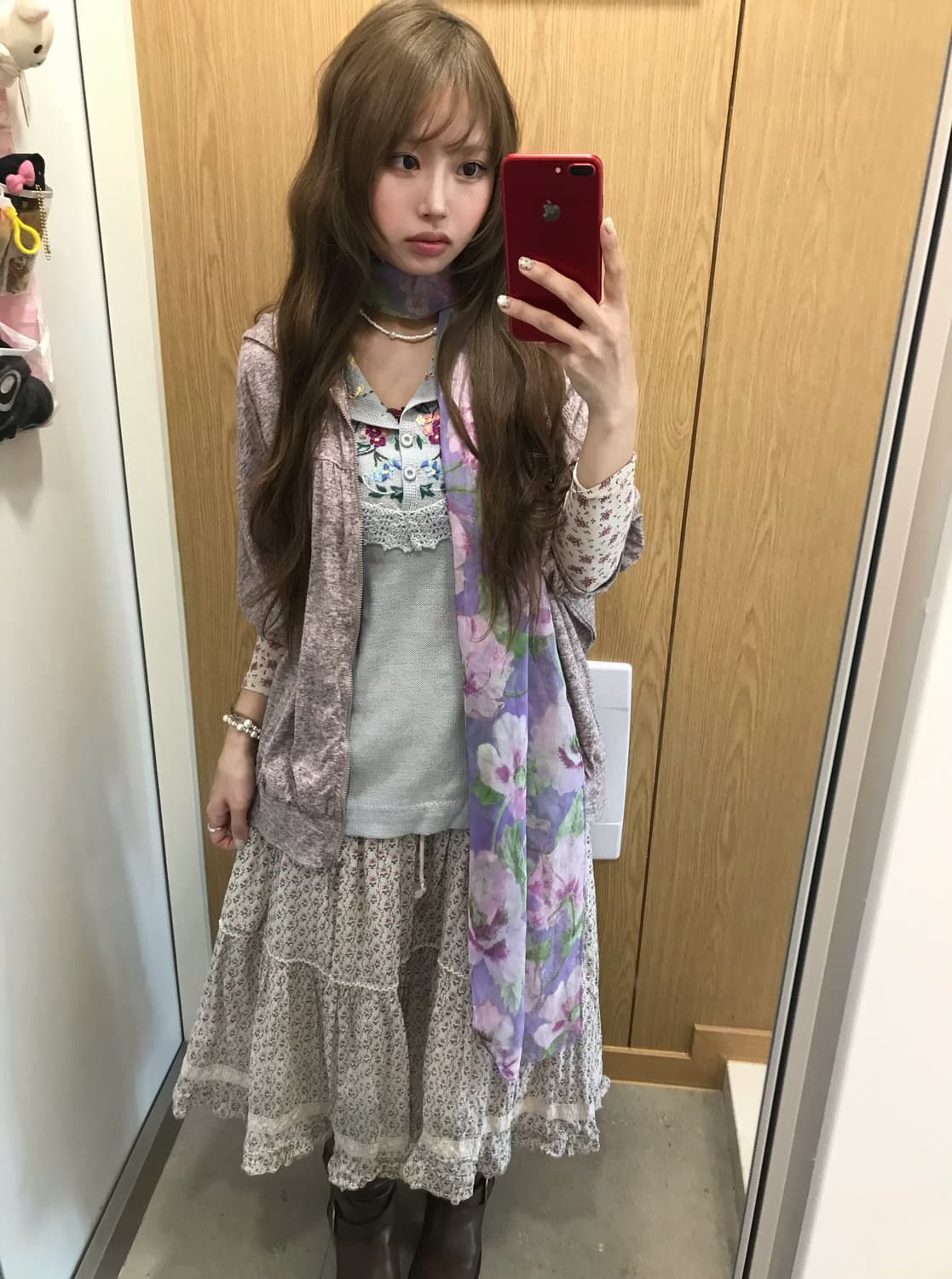 멀멀 뮤트톤 하구미 모리걸 잔꽃 자수 코디세트 상품이미지1